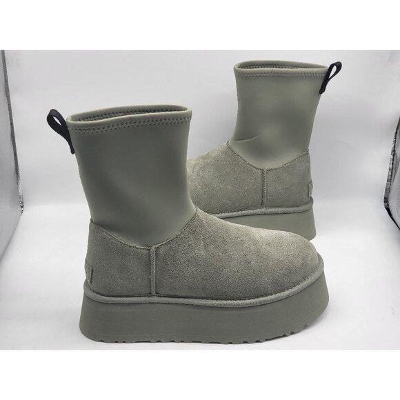 UGG Classic Dipper Platform Green Boots Womens 1144031 Size 9 - Picture 4 of 9